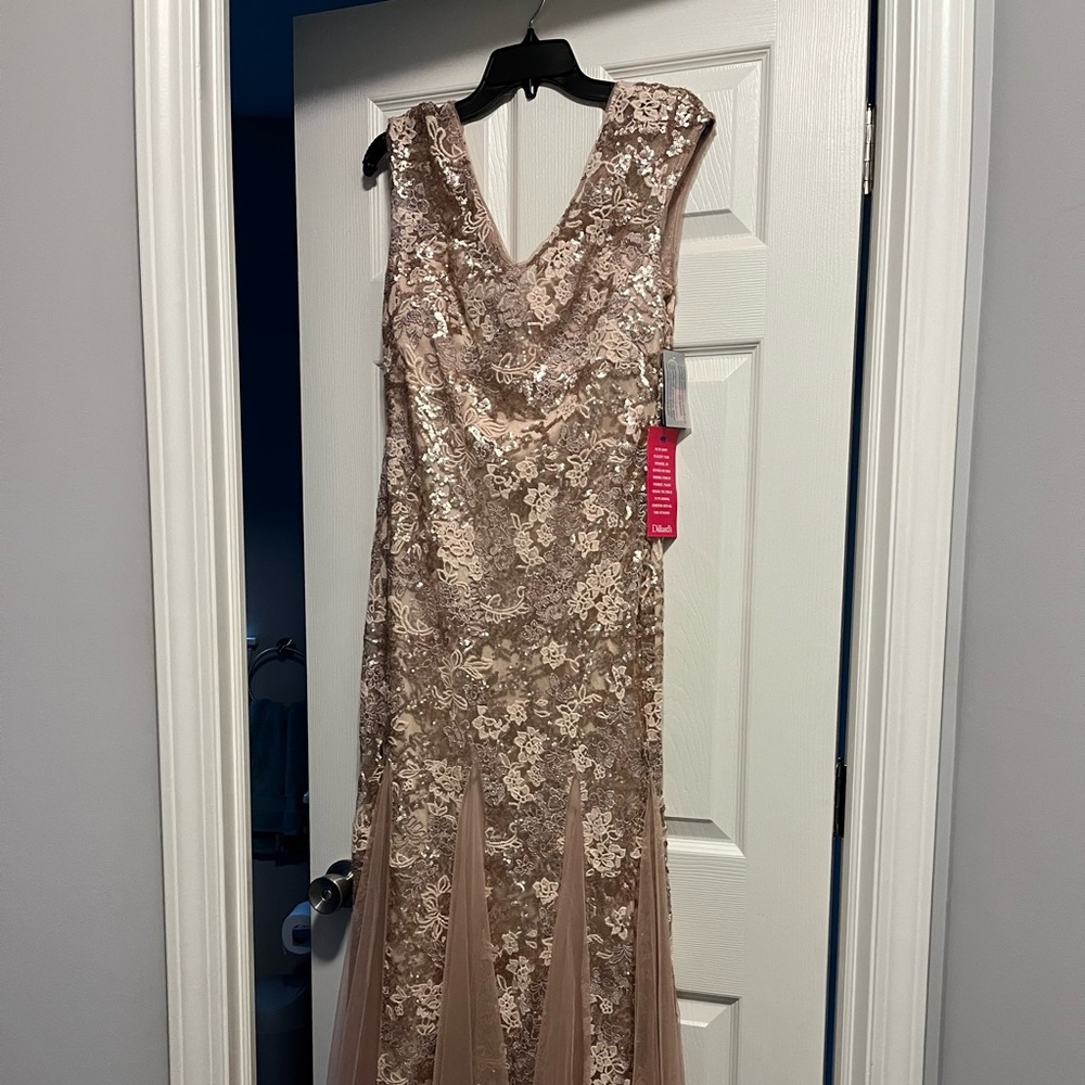 Alexis Evening champagne/gold gown